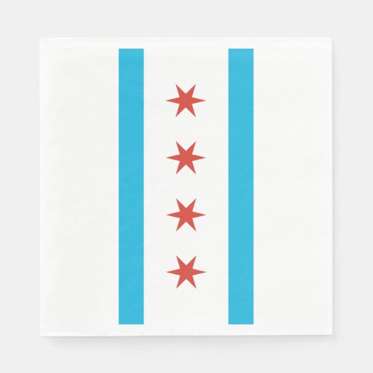Chicago Flag Servet (Voorkant)