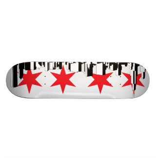 Chicago Flag Skateboard