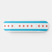 Chicago Flag Skateboard (Horizontaal)
