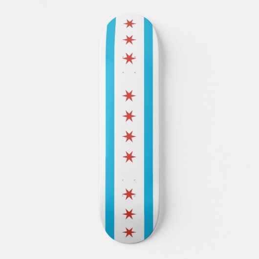 Chicago Flag Skateboard (Voorkant)