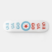 Chicago Flag skateboard (Horizontaal)