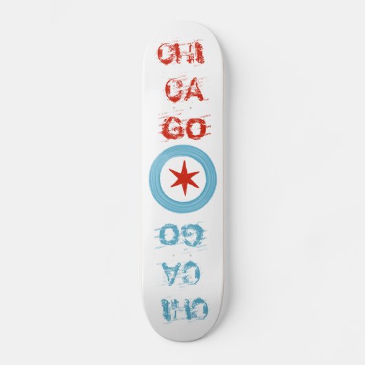 Chicago Flag skateboard (Voorkant)