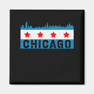  Chicago Flag Skyline Magneet