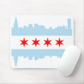 Chicago Flag Skyline Muismat (Met muis)