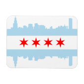 Chicago Flag Skyline Premium Flex Magneten (Horizontaal)
