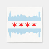 Chicago Flag Skyline Servet (Voorkant)