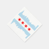 Chicago Flag Skyline Servet (Hoek)