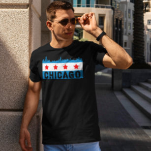 Chicago Flag Skyline T-shirt