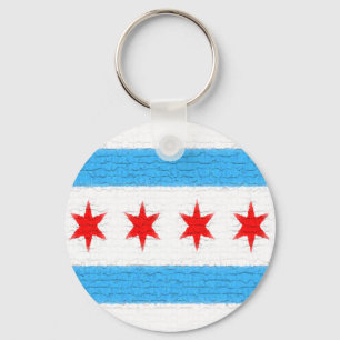 Chicago Flag Sleutelhanger