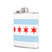 Chicago Flag Souvenir Heupfles (Links)