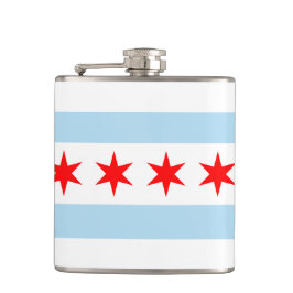 Chicago Flag Souvenir Heupfles