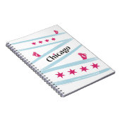 Chicago Flag Spiral notebook with Pussycats for PP Notitieboek (Rechterzijde)