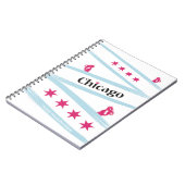 Chicago Flag Spiral notebook with Pussycats for PP Notitieboek (Linkerzijde)