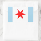 Chicago Flag Star en Stripes Stickers (Tas)