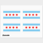 Chicago Flag Sticker (Vel)