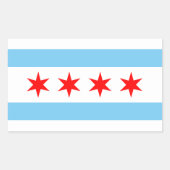 Chicago Flag Sticker (Voorkant)