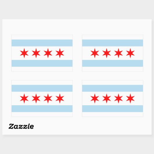 Chicago Flag Sticker (Vel)