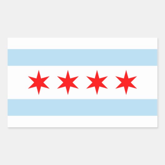 Chicago Flag Stickers (Voorkant)
