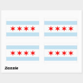Chicago Flag Stickers (Vel)