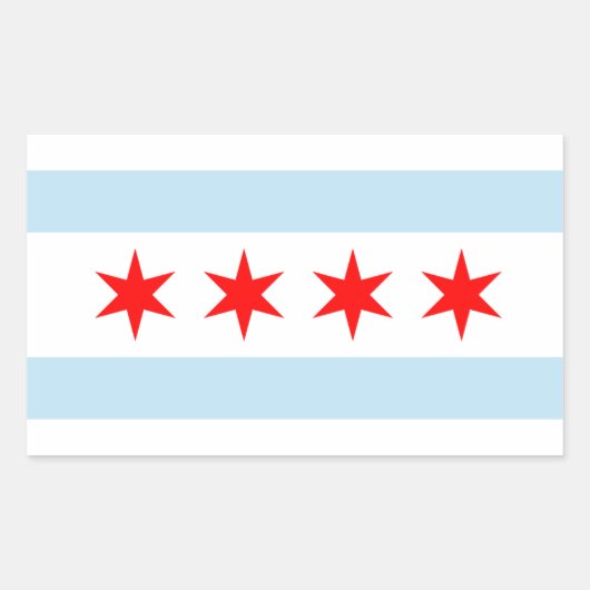 Chicago Flag Stickers (Voorkant)