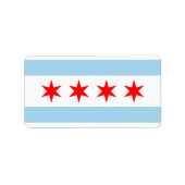 CHICAGO FLAG STICKERS! ETIKET (Voorkant)