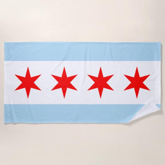 Chicago Flag Strandlaken (Voorkant)