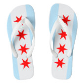 Chicago Flag Teenslippers (Voetbed)