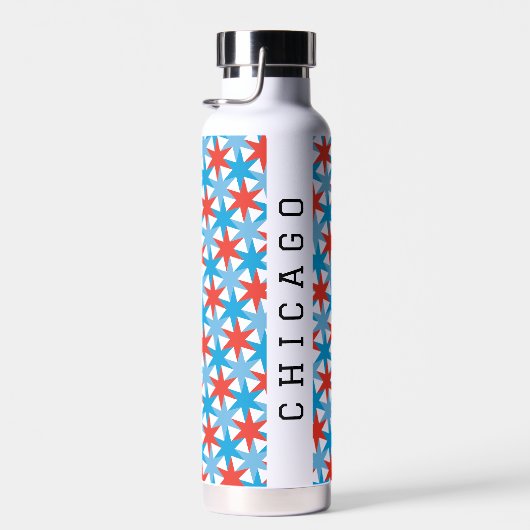 Chicago Flag Thor Water Bottle Waterfles (Rechts)