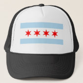 Chicago Flag Trucker Hat Pet (Voorkant)