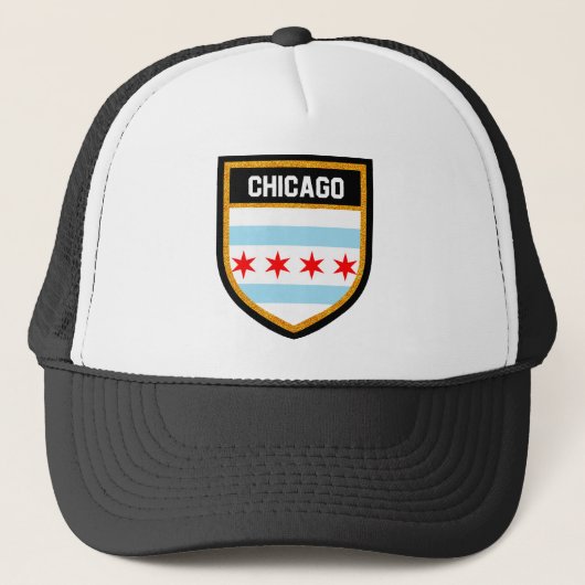 Chicago Flag Trucker Pet (Voorkant)
