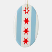 Chicago Flag-versiering Keramisch Ornament (Rechts)