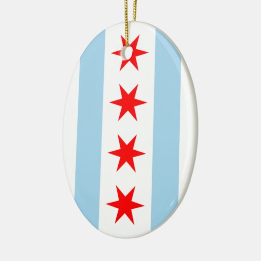 Chicago Flag-versiering Keramisch Ornament (Links)