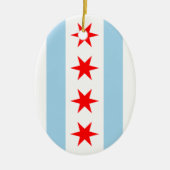 Chicago Flag-versiering Keramisch Ornament (Voorkant)
