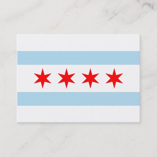 Chicago Flag Visitekaartje (Voorkant)