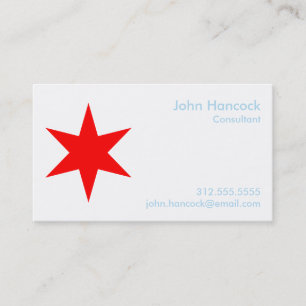 Chicago Flag Visitekaartje w/ 2017 Calendar (terug