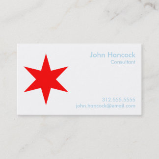 Chicago Flag Visitekaartje w/ 2017 Calendar (terug