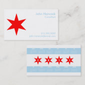 Chicago Flag Visitekaartje w/ 2017 Calendar (terug (Voorkant / Achterkant)