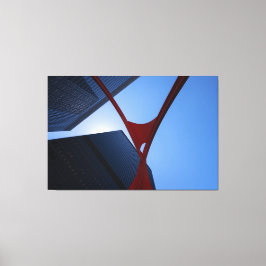 Chicago Flamingo Canvas Afdruk