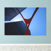 Chicago Flamingo Canvas Afdruk (Insitu (Houten vloer))