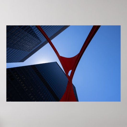 Chicago Flamingo Poster (Voorkant)