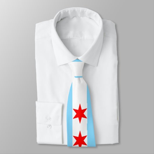 Chicago Flat Stropdas - Stars & Bars (Gebonden)