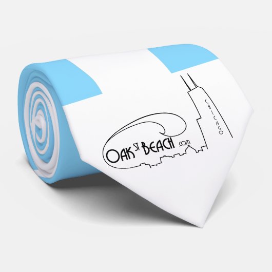 Chicago Flat Stropdas - Stars & Bars (Opgerold)