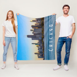 Chicago Fleece Blanket Deken