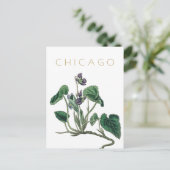  Chicago flower reis midden eeuw Briefkaart (Staand voorkant)