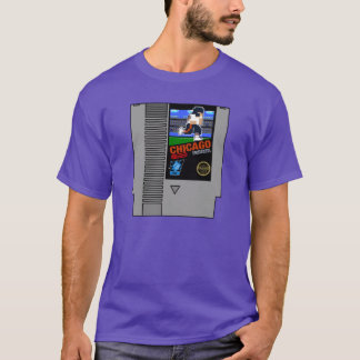 Chicago Football 8 bit cartridge ontwerp T-shirt
