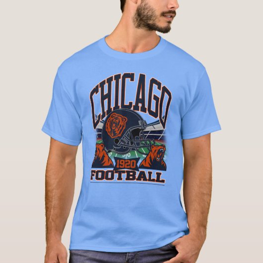 Chicago Football Vintage Gridiron Legacy T-shirt (Voorkant)