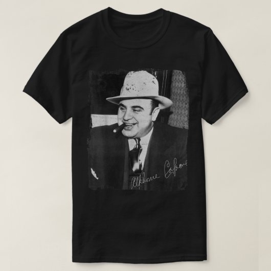 Chicago Gangster Alphonse Gabriel Great Al Capone T-shirt (Design voorkant)