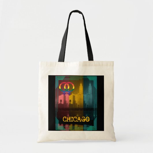 Chicago Gay Lesbian Interest Wrigley Bldg 1930's Tote Bag (Voorkant)