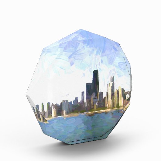 Chicago - Gelifferde verf Fotoblokken (Links)