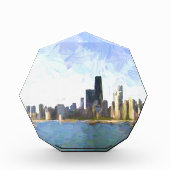 Chicago - Gelifferde verf Fotoblokken (Voorkant)